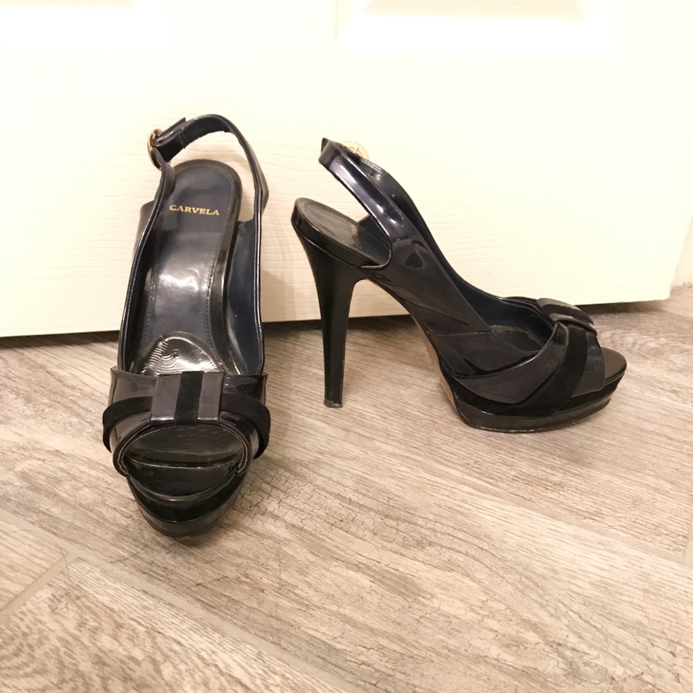 CARVELA PUMPS 🌷 NAVY BLUE 🌷 PATTEN LEATHER 🌷